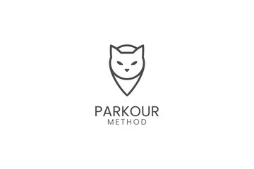 Abstract fox head logo titled 'Parkour Method'.