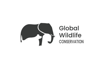 Global Wildlife Conservation logo featuring an elephant and a cat