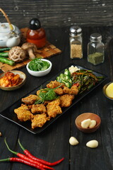 grilled chicken with vegetables