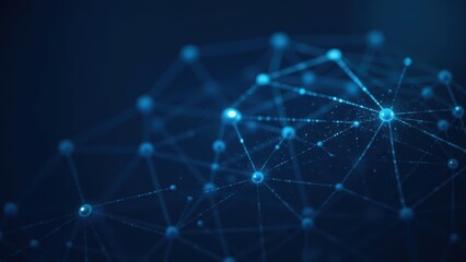 Obraz premium Abstract Data Network Connection Visualization