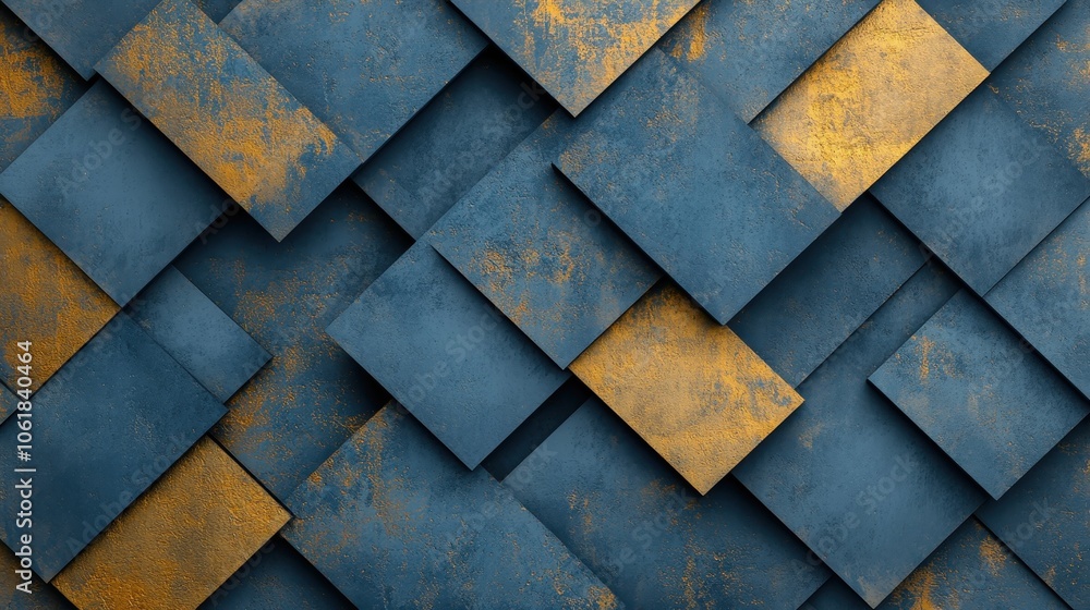 Poster minimalist abstract design with overlapping shapes