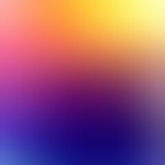 Vivid blue pink yellow gradient. Abstract smooth empty blur background.