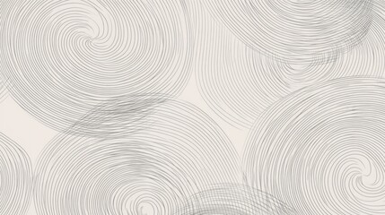 Minimalist line pattern with overlapping circles, creating a soft and contemporary wall decoration