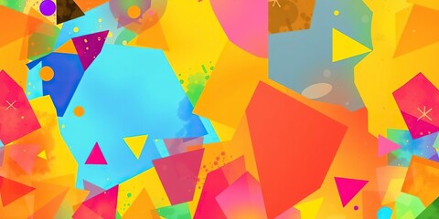Abstract background featuring vibrant and colorful shapes, shape, pattern, vibrant