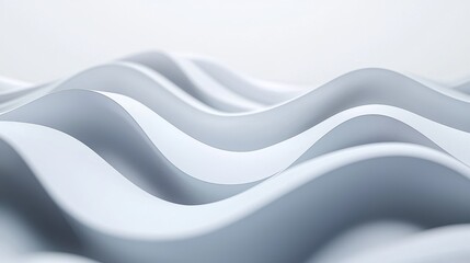 Obraz premium Elegant flowing waves a serene abstract representation of movement and fluidity in minimalist design aesthetic