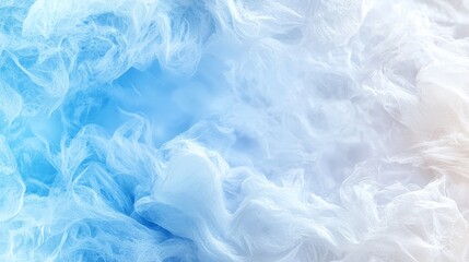 Obraz premium Captivating swirls of blue and white a stunning abstract representation of soft texture and movement in nature's palette