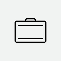 Suitcase icon vector