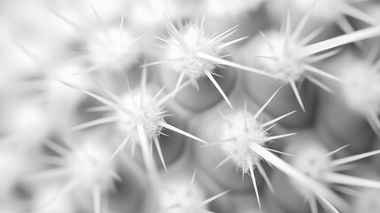 This macro shot reveals the complex textures of a cactus plant, each spine and groove captured with sharp clarity. The surface texture shows tiny bumps and ridges, reflecting the plant&acirc;&euro;&trade;s adaptation