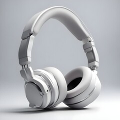 headphones on white background