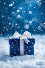 Christmas gift box background