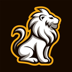 linear lion logo