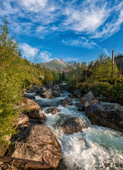 mountain river in the mountains