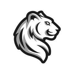 linear lion logo