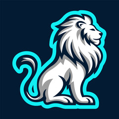 linear lion logo