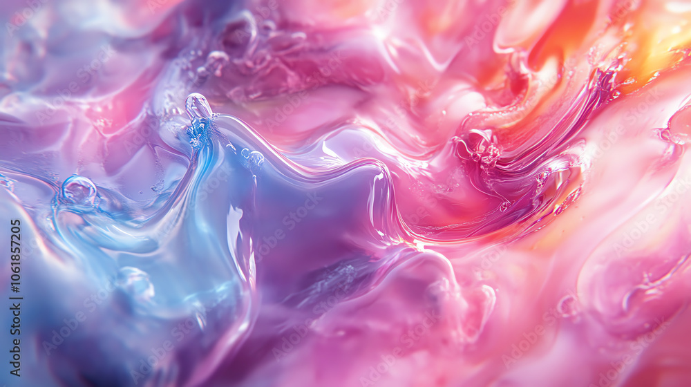 Poster vibrant swirl of colors creating a dynamic and fluid abstract design, perfect for backgrounds and cr