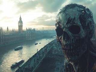Zombie selfie in London