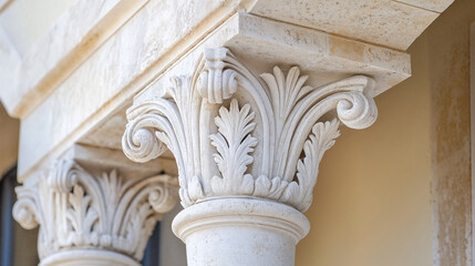 Fototapeta premium Closeup of traditional Italian stone architecture