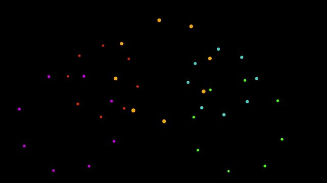 2D cartoon fireworks elements Fx. Transparent background and alpha channel.