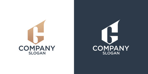 Obraz premium collection of letter G abstract monogram logo designs vector