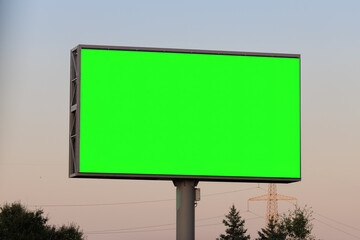 Large billboards for outdoor advertising along the roads. Background for design. 