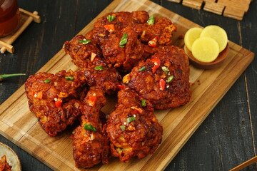 chops on a plate