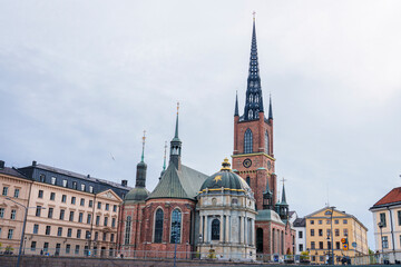 Riddarholm church in the centre of Stockholm, Sweden