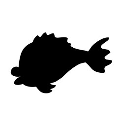 vector illustration of a fish with clean lines