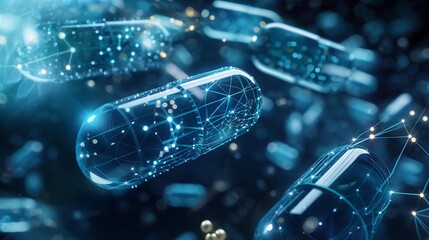 AI driven drug discovery platform accelerating the development of new medications.