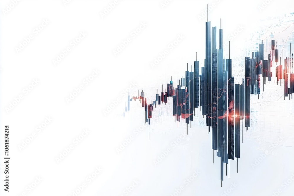 Poster financial asset portfolio managed independently side view showing balance between stocks and bonds a