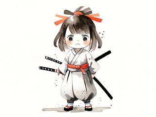 Cute Samurai Girl