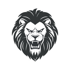 Roaring Lion sports mascot logo vector illustration isolated on white background