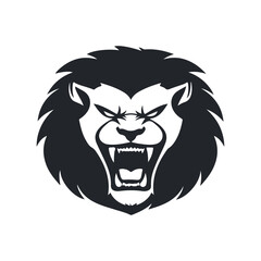 Roaring Lion sports mascot logo vector