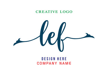 LEF  lettering logo is simple, easy to understand and authoritative