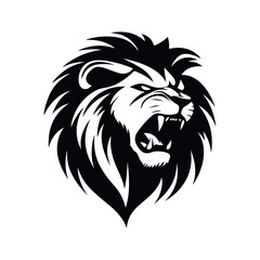 Roaring Lion sports mascot logo vector