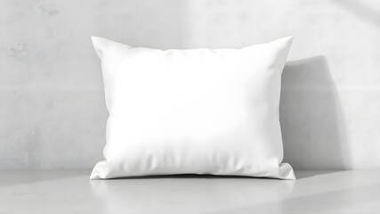 Blank soft new pillow isolated on white.