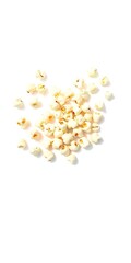 Popcorn kernels painted in a watercolor style on a clean white background, snack, painting, art