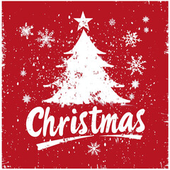 A Christmas tree with gifts on a green background, a Christmas card design, abstract christmas tree