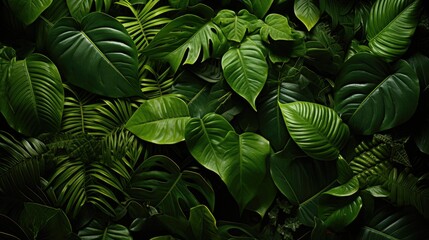 Fototapeta premium green leaves background HD 8K wallpaper Stock Photographic Image