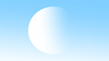 light blue background  
with a circular motif, it creates the impression of a planet floating in space. Each moon is decorated with delicate details, featuring texture and light that reflects the char