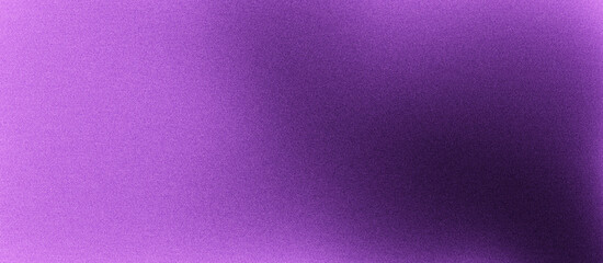 Grainy gradient purple color abstract background glowing wave dark backdrop, noise texture banner poster header design 