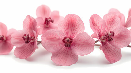 Obraz premium Oncidiums Orchids flowers Isolated on white background.