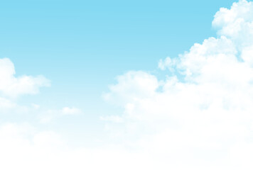 背景素材_青空と雲