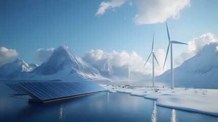 An impactful infographic on how renewable energy sources can combat climate change.