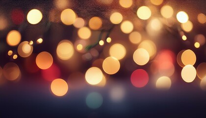 Fototapeta premium blurred christmas holidays lights bokeh