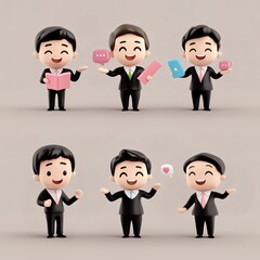 Fototapeta premium 3D Rendering Business Man