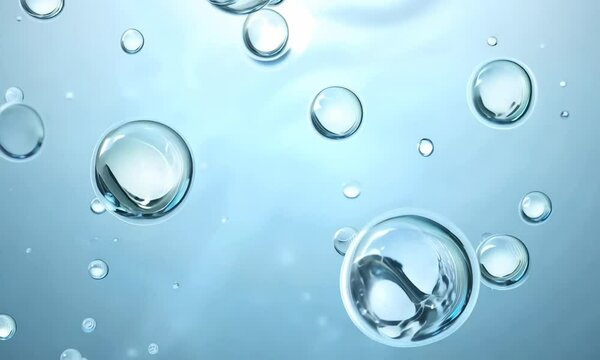Water bubbles animation seamless loop