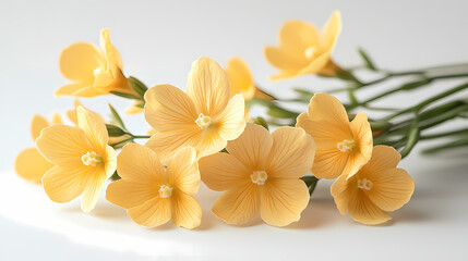 Oncidiums Orchids flowers  Isolated on white background.