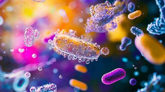 This is a microscopic image of bacteria