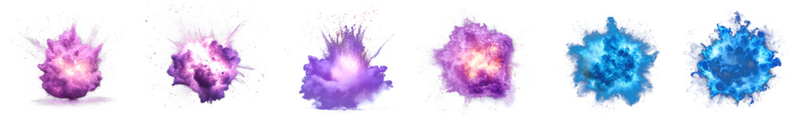 PNG Fire bomb explosion, element set on transparent background