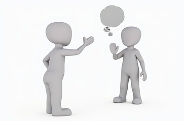 a man symbolizes thoughts, reflection, throwing a cloud of thoughts